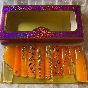 XL Orange “Sagittarius” Jelly Spring Set 🌸